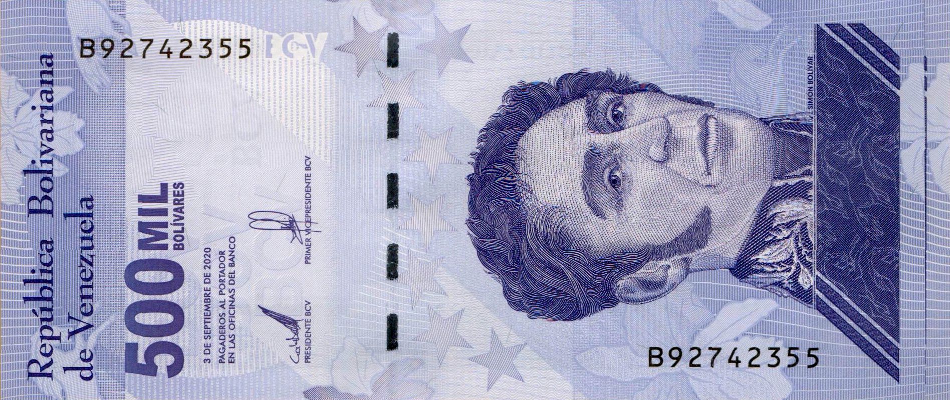 Venezuela 500000 2020 UNC P-NEW